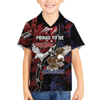 Personalized Polish American Heritage Month Hawaiian Shirt Eagle With Grunge Style - Wonder Print Shop