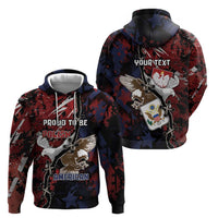 Personalized Polish American Heritage Month Hoodie Eagle With Grunge Style - Wonder Print Shop