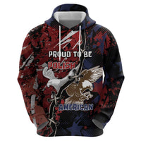 Personalized Polish American Heritage Month Hoodie Eagle With Grunge Style - Wonder Print Shop
