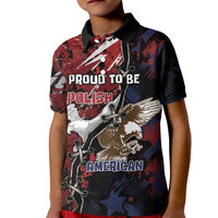 Personalized Polish American Heritage Month Kid Polo Shirt Eagle With Grunge Style - Wonder Print Shop