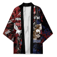 Personalized Polish American Heritage Month Kimono Eagle With Grunge Style - Wonder Print Shop