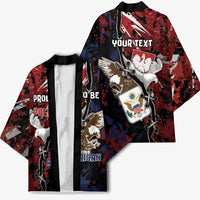 Personalized Polish American Heritage Month Kimono Eagle With Grunge Style - Wonder Print Shop