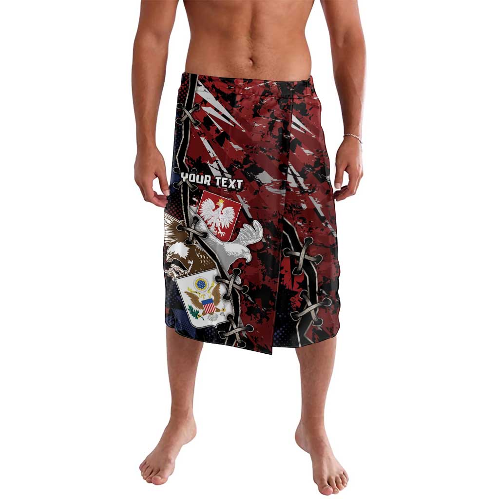 Personalized Polish American Heritage Month Lavalava Eagle With Grunge Style - Wonder Print Shop