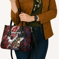 Polish American Heritage Month Leather Bag Eagle With Grunge Style - Wonder Print Shop