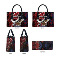 Polish American Heritage Month Leather Bag Eagle With Grunge Style - Wonder Print Shop