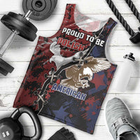 Personalized Polish American Heritage Month Men Tank Top Eagle With Grunge Style - Wonder Print Shop