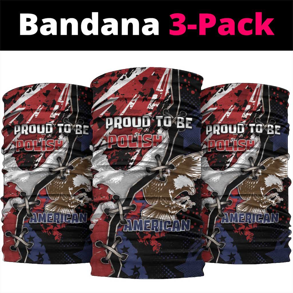 Polish American Heritage Month Neck Gaiter Eagle With Grunge Style - Wonder Print Shop