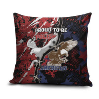 Polish American Heritage Month Pillow Cover Eagle With Grunge Style - Wonder Print Shop