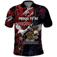 Personalized Polish American Heritage Month Polo Shirt Eagle With Grunge Style - Wonder Print Shop