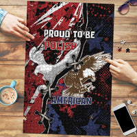 Polish American Heritage Month Puzzle Eagle With Grunge Style - Wonder Print Shop