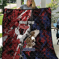 Polish American Heritage Month Quilt Eagle With Grunge Style - Wonder Print Shop