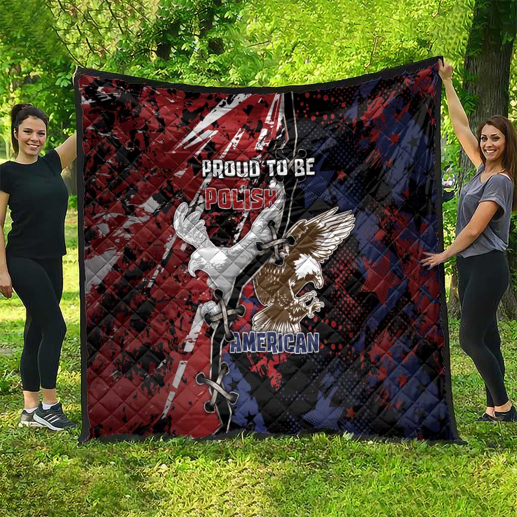 Polish American Heritage Month Quilt Eagle With Grunge Style - Wonder Print Shop