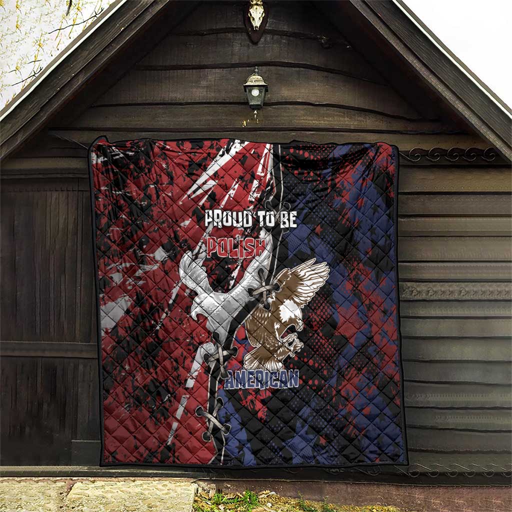 Polish American Heritage Month Quilt Eagle With Grunge Style - Wonder Print Shop
