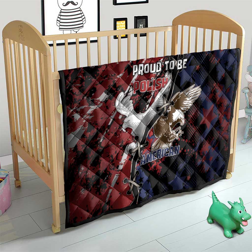 Polish American Heritage Month Quilt Eagle With Grunge Style - Wonder Print Shop