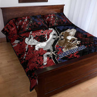 Polish American Heritage Month Quilt Bed Set Eagle With Grunge Style - Wonder Print Shop