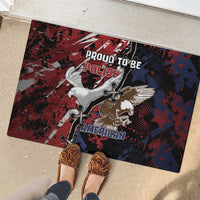 Polish American Heritage Month Rubber Doormat Eagle With Grunge Style - Wonder Print Shop