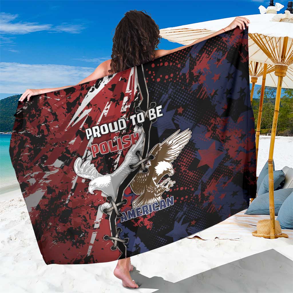 Polish American Heritage Month Sarong Eagle With Grunge Style - Wonder Print Shop