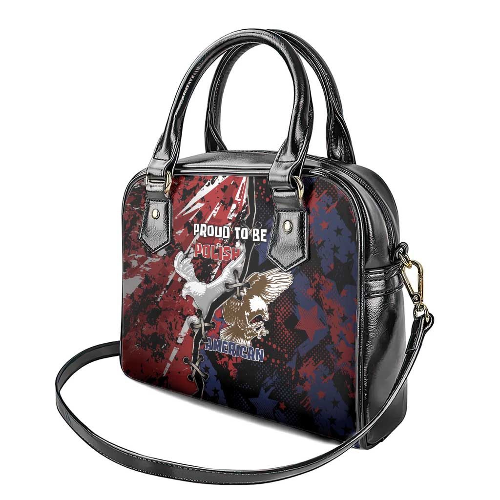 Polish American Heritage Month Shoulder Handbag Eagle With Grunge Style - Wonder Print Shop