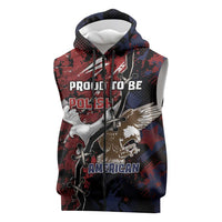 Personalized Polish American Heritage Month Sleeveless Zip Hoodie Eagle With Grunge Style - Wonder Print Shop