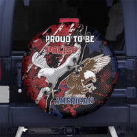 Polish American Heritage Month Spare Tire Cover Eagle With Grunge Style - Wonder Print Shop