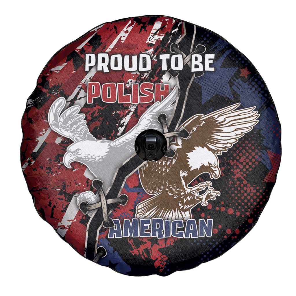 Polish American Heritage Month Spare Tire Cover Eagle With Grunge Style - Wonder Print Shop