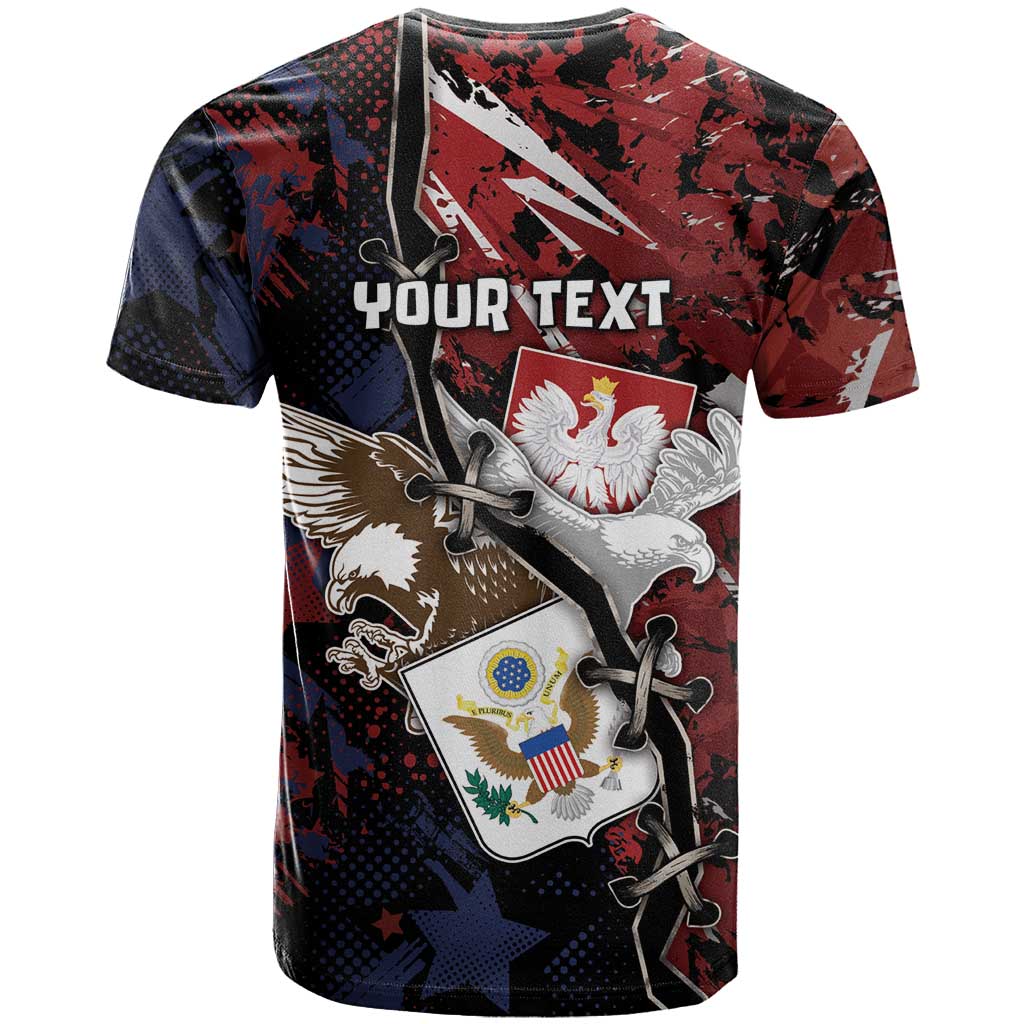 Personalized Polish American Heritage Month T Shirt Eagle With Grunge Style - Wonder Print Shop