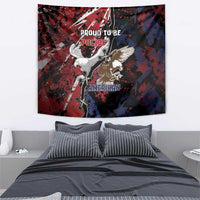 Polish American Heritage Month Tapestry Eagle With Grunge Style - Wonder Print Shop