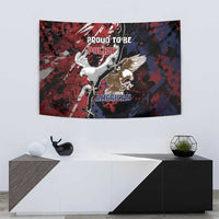Polish American Heritage Month Tapestry Eagle With Grunge Style - Wonder Print Shop
