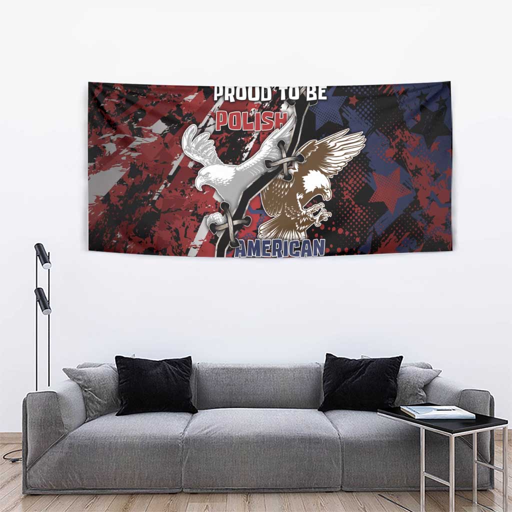 Polish American Heritage Month Tapestry Eagle With Grunge Style - Wonder Print Shop