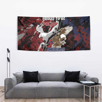 Polish American Heritage Month Tapestry Eagle With Grunge Style - Wonder Print Shop