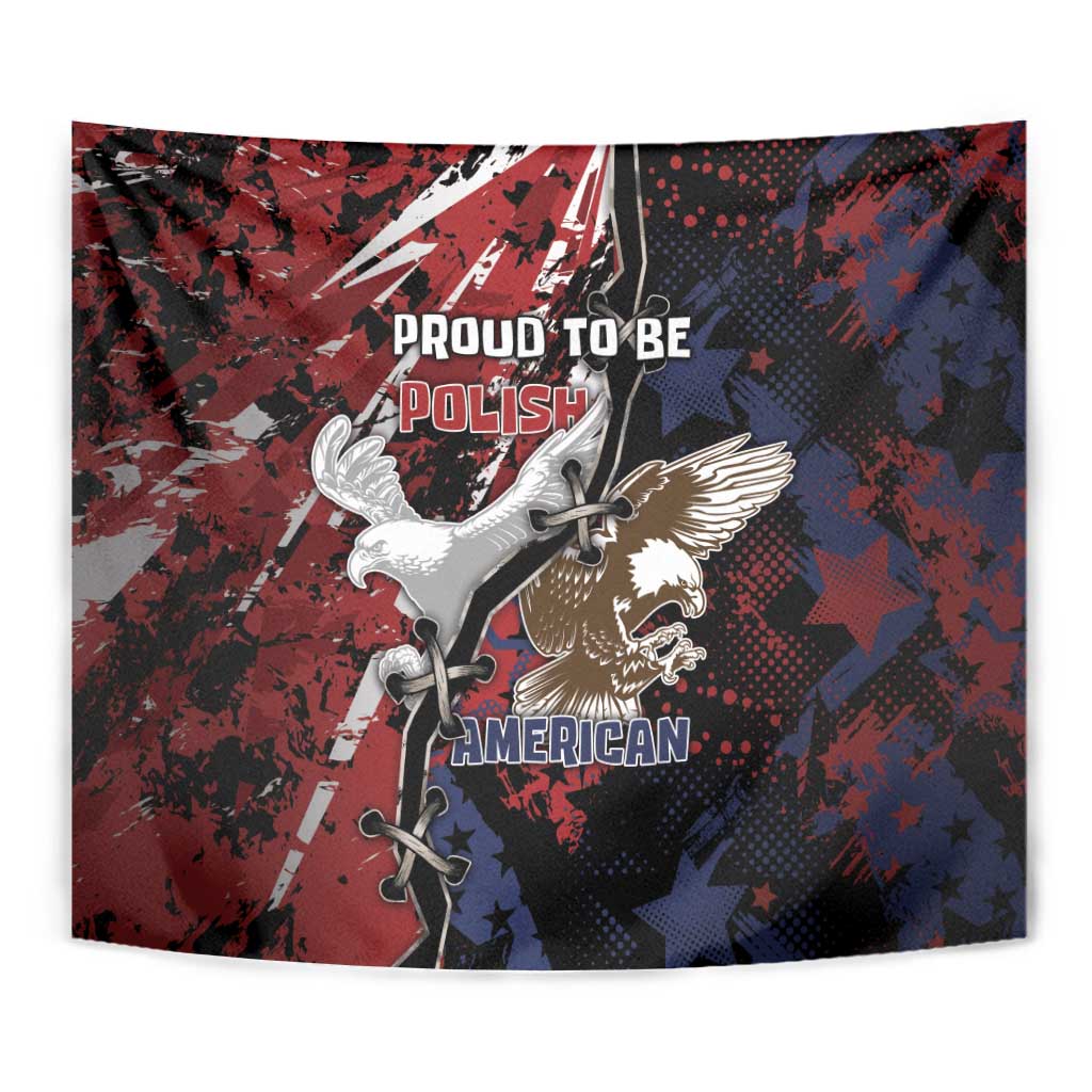 Polish American Heritage Month Tapestry Eagle With Grunge Style - Wonder Print Shop