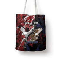 Polish American Heritage Month Tote Bag Eagle With Grunge Style - Wonder Print Shop