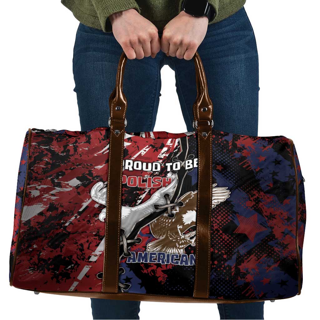 Polish American Heritage Month Travel Bag Eagle With Grunge Style - Wonder Print Shop