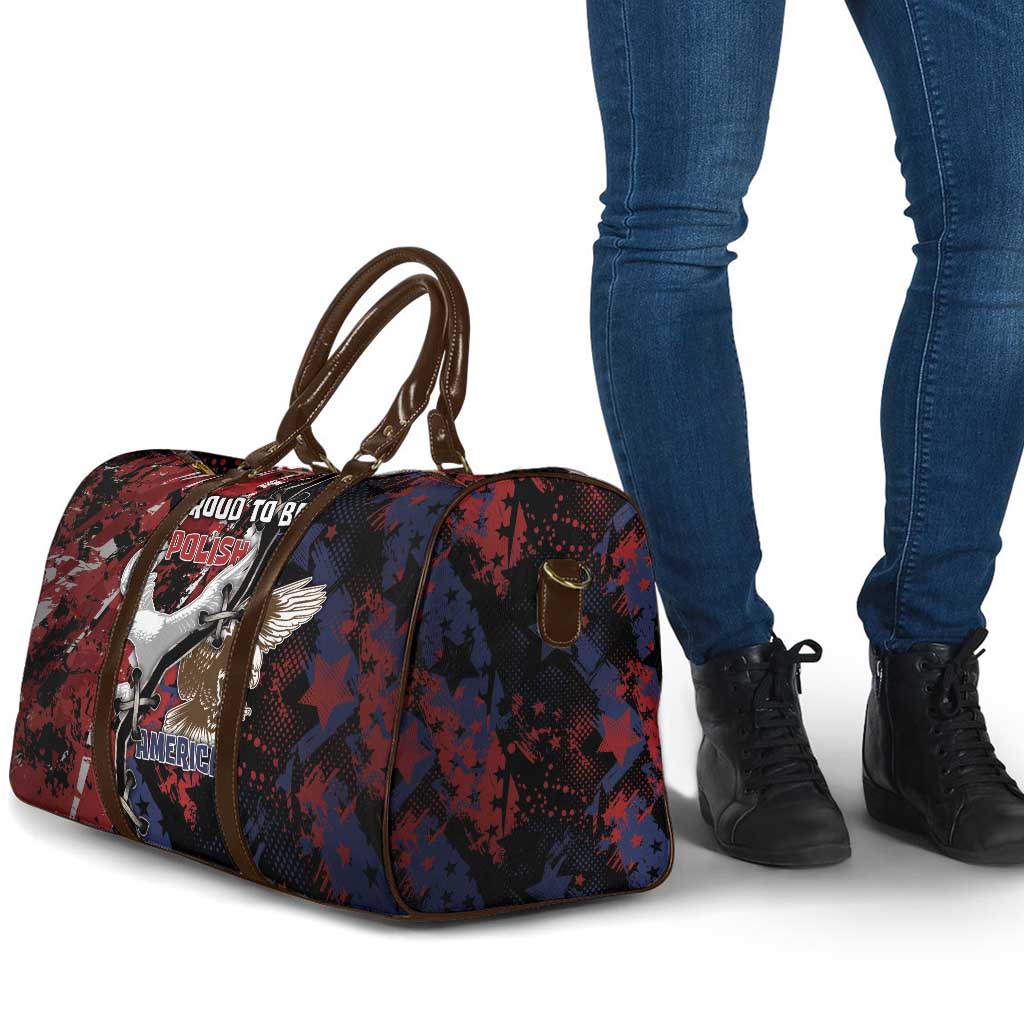 Polish American Heritage Month Travel Bag Eagle With Grunge Style - Wonder Print Shop