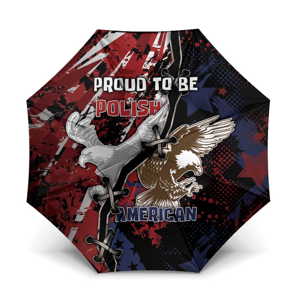Polish American Heritage Month Umbrella Eagle With Grunge Style - Wonder Print Shop