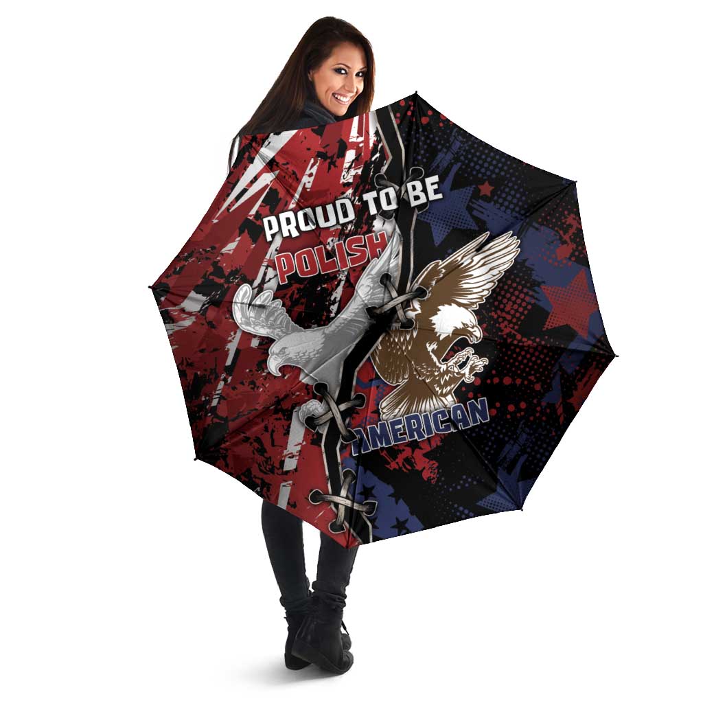 Polish American Heritage Month Umbrella Eagle With Grunge Style - Wonder Print Shop