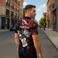 Personalized Polish American Heritage Month Zipper Polo Shirt Eagle With Grunge Style - Wonder Print Shop