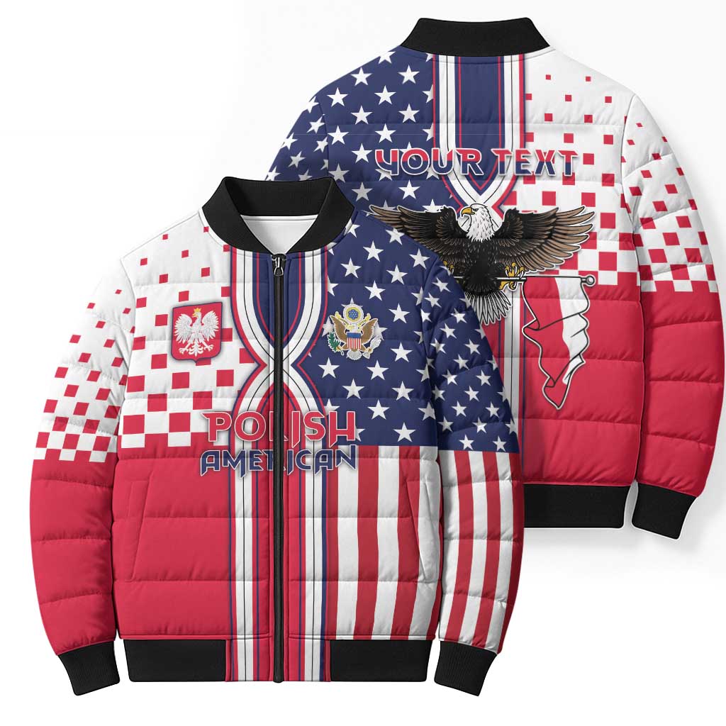 Personalized Polish American Heritage Month Bomber Puffer Jacket Unique Style - Wonder Print Shop