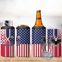 Personalized Polish American Heritage Month 4 in 1 Can Cooler Tumbler Unique Style - Wonder Print Shop