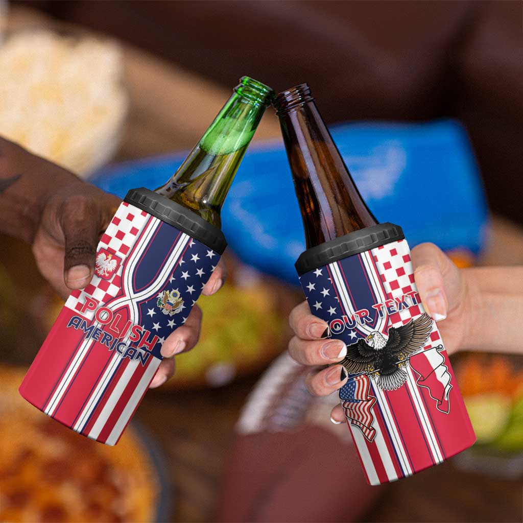 Personalized Polish American Heritage Month 4 in 1 Can Cooler Tumbler Unique Style - Wonder Print Shop