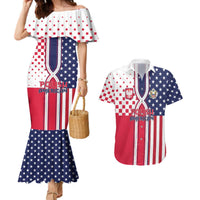 Personalized Polish American Heritage Month Couples Matching Mermaid Dress and Hawaiian Shirt Unique Style - Wonder Print Shop