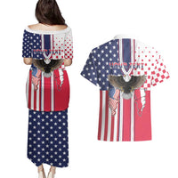 Personalized Polish American Heritage Month Couples Matching Puletasi and Hawaiian Shirt Unique Style - Wonder Print Shop