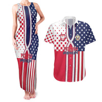 Personalized Polish American Heritage Month Couples Matching Tank Maxi Dress and Hawaiian Shirt Unique Style - Wonder Print Shop