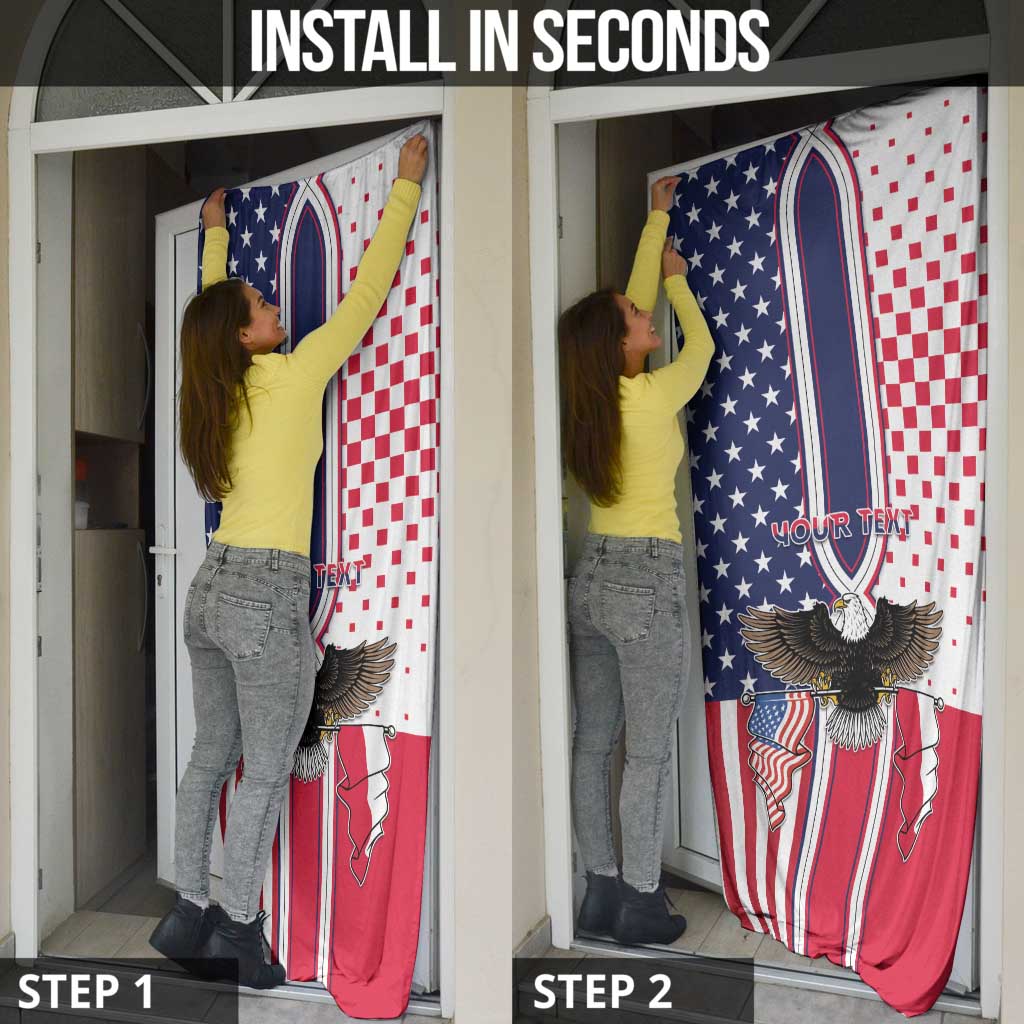 Personalized Polish American Heritage Month Door Cover Unique Style - Wonder Print Shop