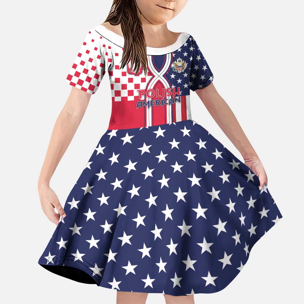 Personalized Polish American Heritage Month Family Matching Off The Shoulder Long Sleeve Dress and Hawaiian Shirt Unique Style - Wonder Print Shop