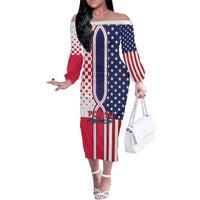 Personalized Polish American Heritage Month Family Matching Off The Shoulder Long Sleeve Dress and Hawaiian Shirt Unique Style - Wonder Print Shop