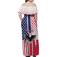 Personalized Polish American Heritage Month Family Matching Off Shoulder Maxi Dress and Hawaiian Shirt Unique Style - Wonder Print Shop