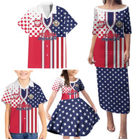 Personalized Polish American Heritage Month Family Matching Puletasi and Hawaiian Shirt Unique Style - Wonder Print Shop