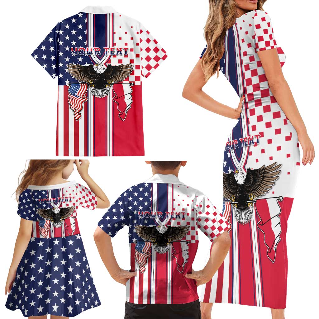 Personalized Polish American Heritage Month Family Matching Short Sleeve Bodycon Dress and Hawaiian Shirt Unique Style - Wonder Print Shop