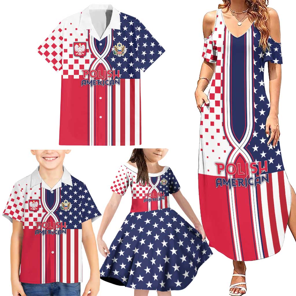Personalized Polish American Heritage Month Family Matching Summer Maxi Dress and Hawaiian Shirt Unique Style - Wonder Print Shop